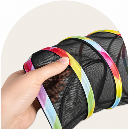 Ortekor Breathable Mesh & Waterproof Cat Playpen (Pop-Up Tent & Tunnel)