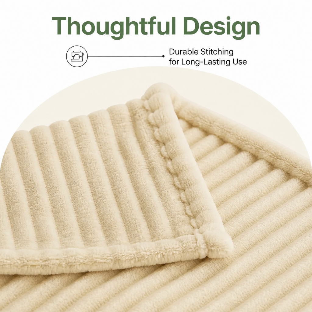Ortekor Calming Coral Velvet & Machine Washable Pet Blanket