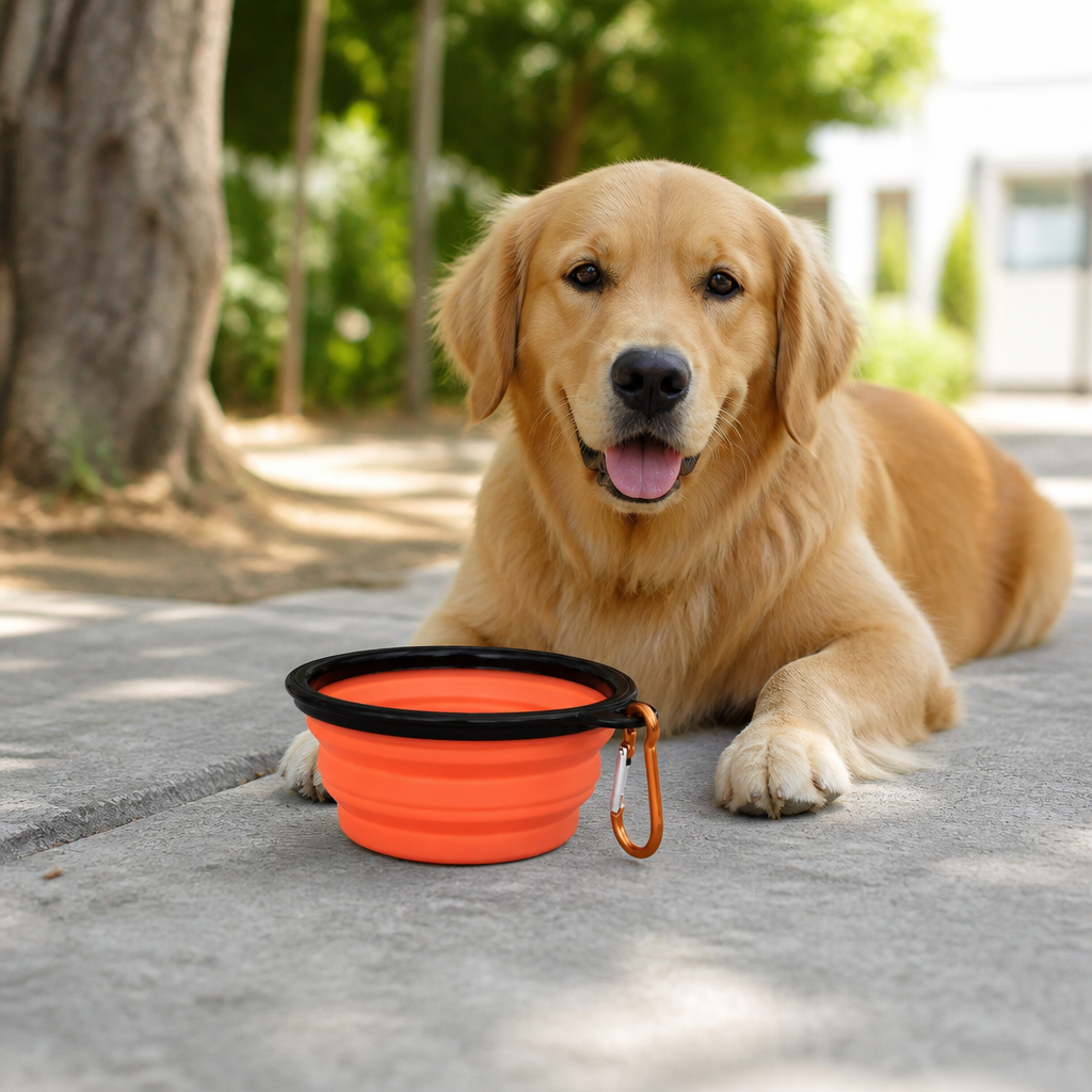 Ortekor Collapsible Food-Grade Silicone Travel Bowl