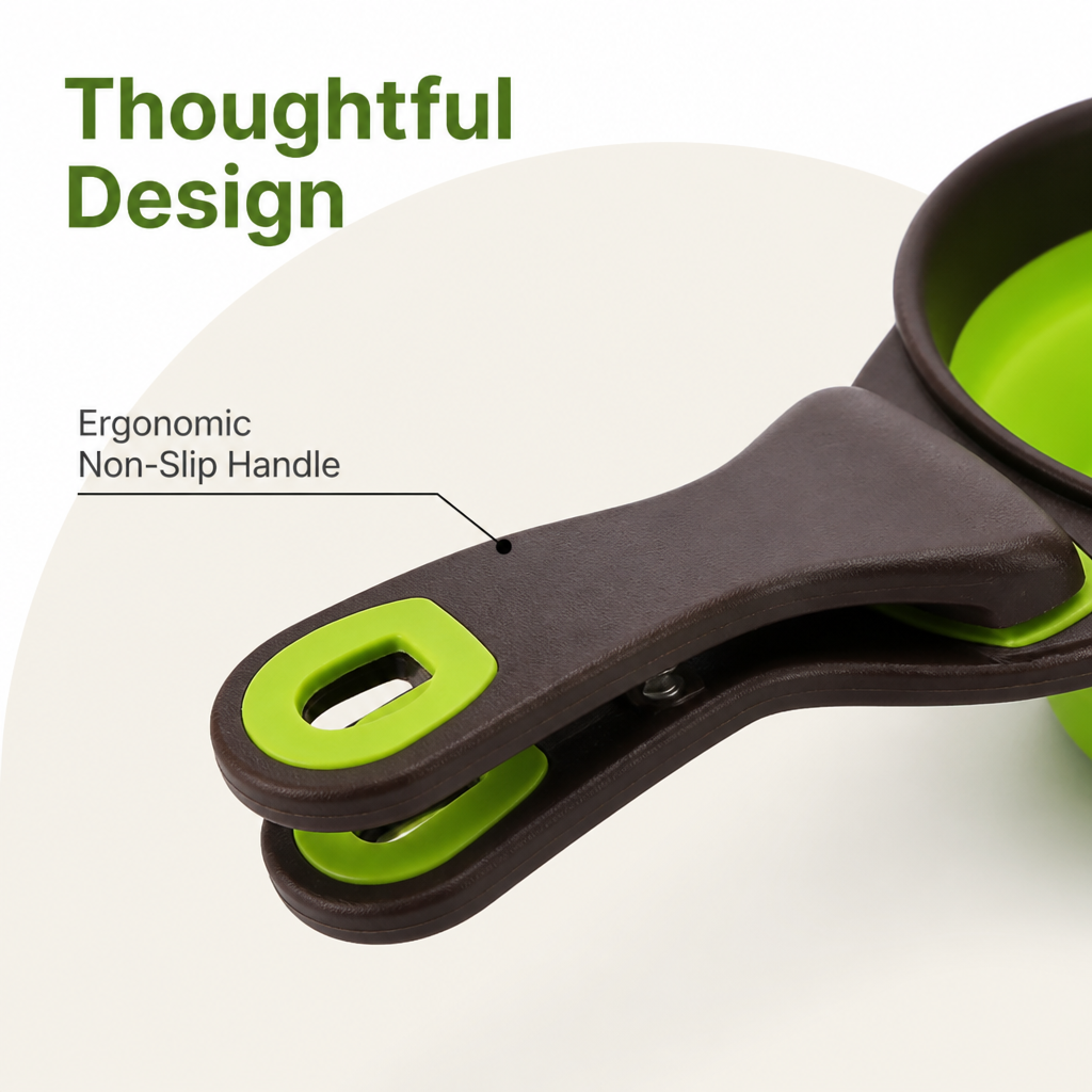 Ortekor Collapsible & Sealing Clip Feeding Scoop (Measuring Cup)