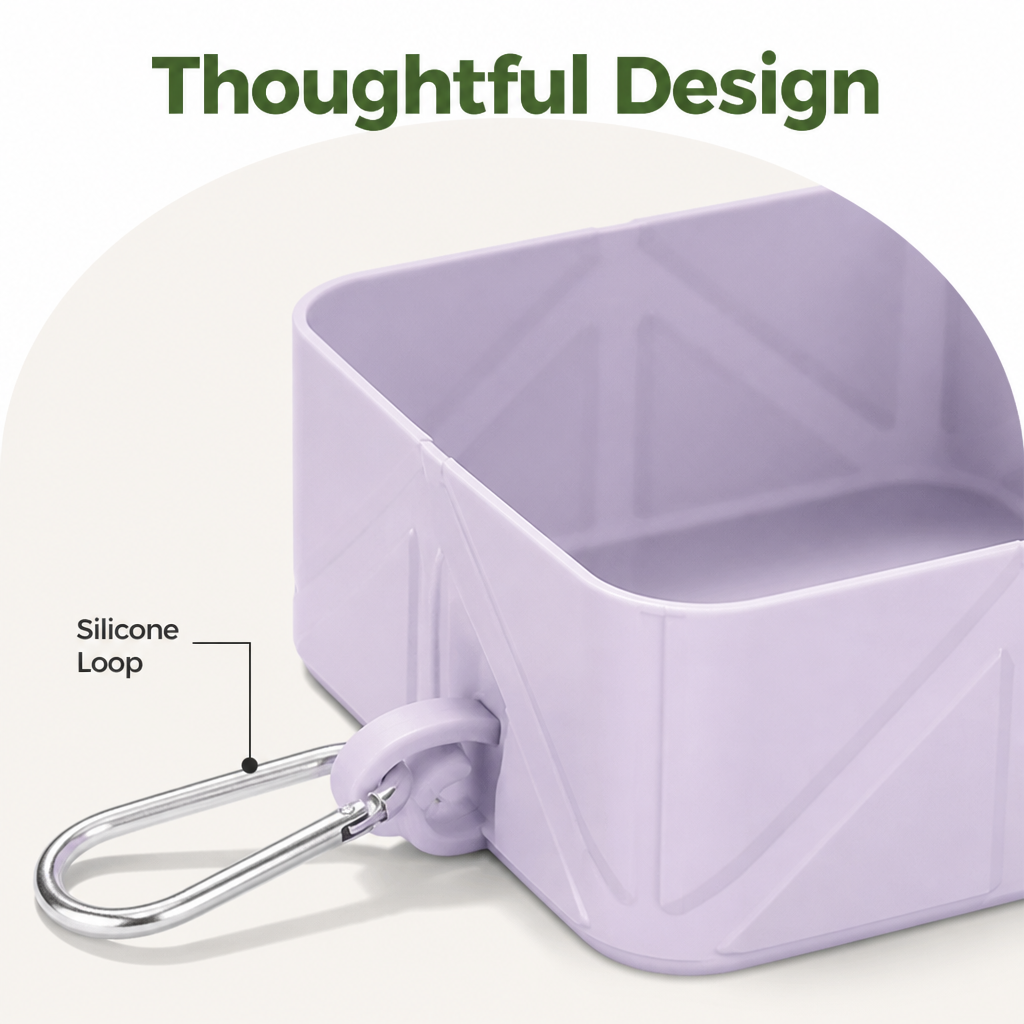 Ortekor Collapsible Silicone Pet Travel Bowl
