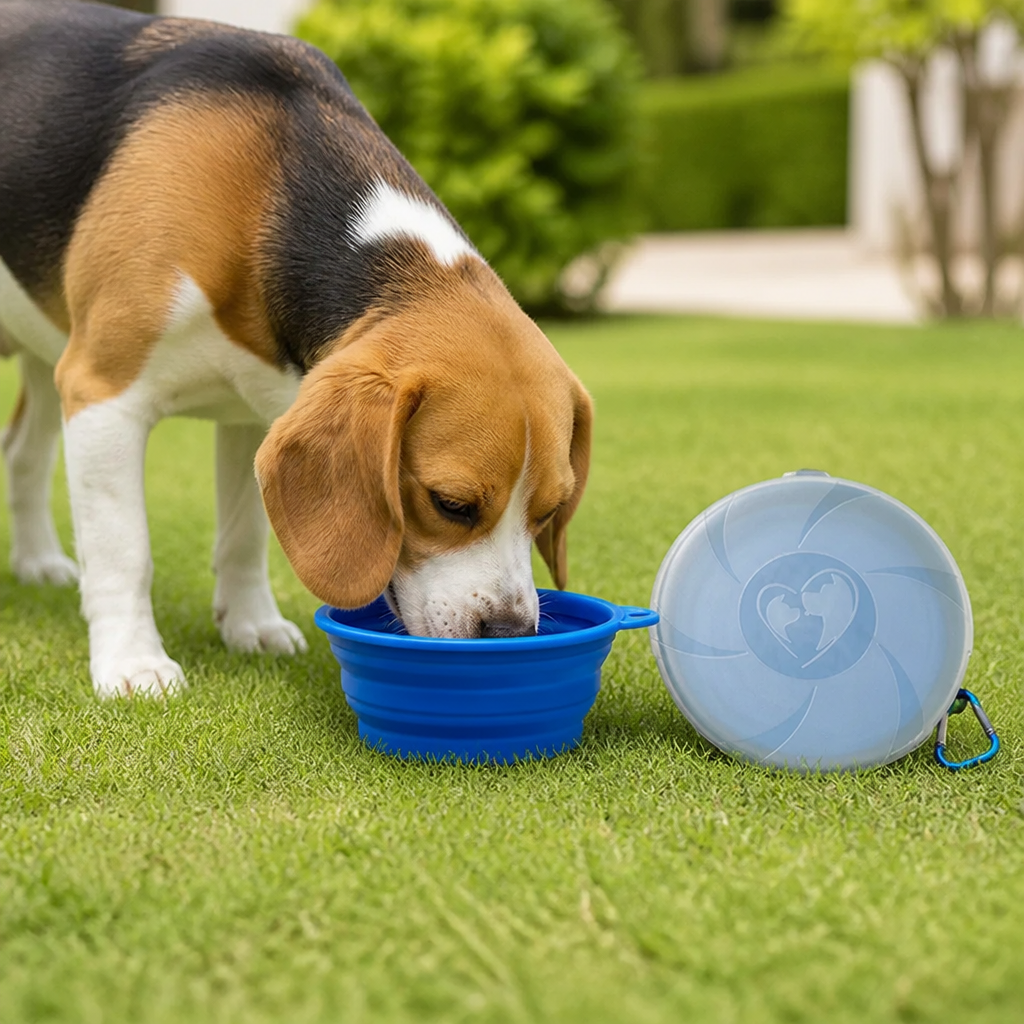 Ortekor Collapsible Silicone & Travel-Friendly Dog Bowl