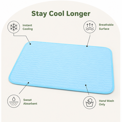 Ortekor Cooling Breathable & Sweat-Absorbent Chemical-Free Pet Mat