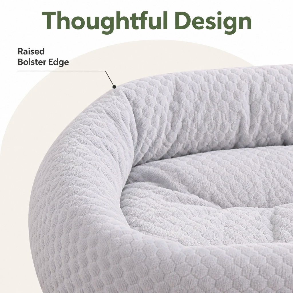 Ortekor Cooling Donut Plush Dog Bed