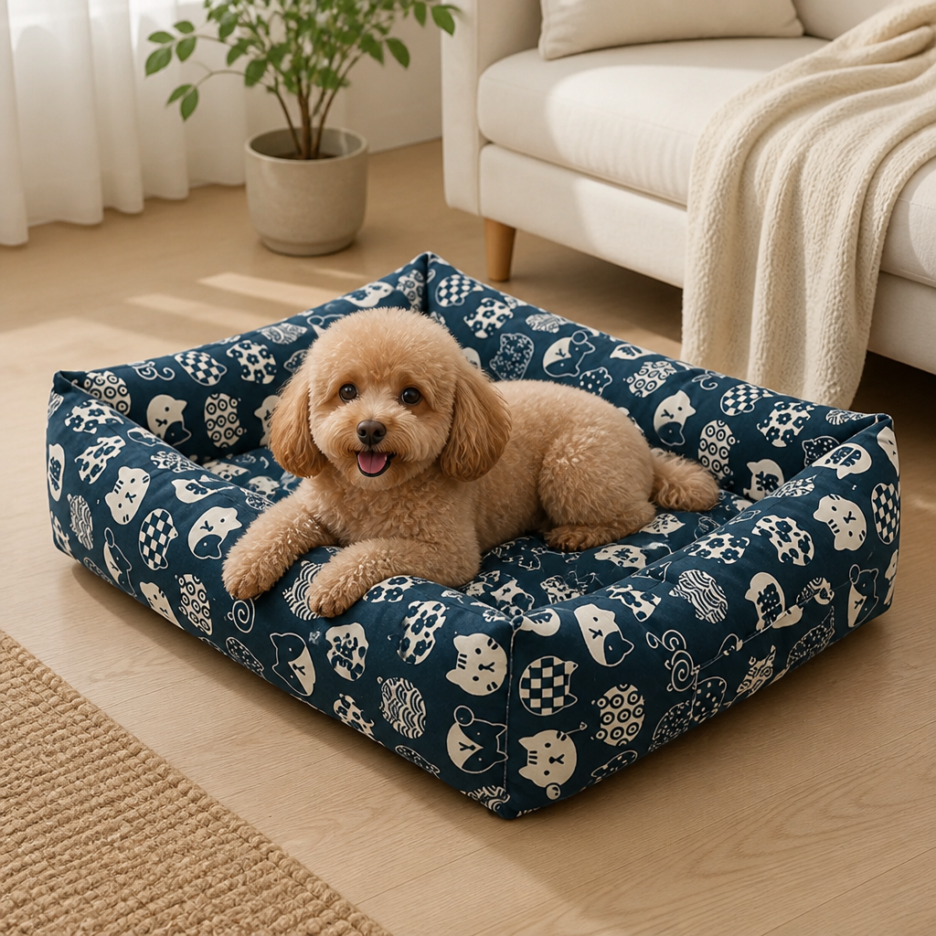 Ortekor Cotton & Linen Breathable Pet Nest (Removable Cover)