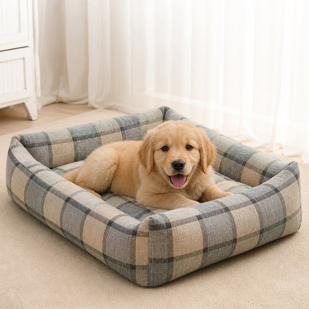Ortekor Cotton & Linen Breathable Pet Nest (Removable Cover)