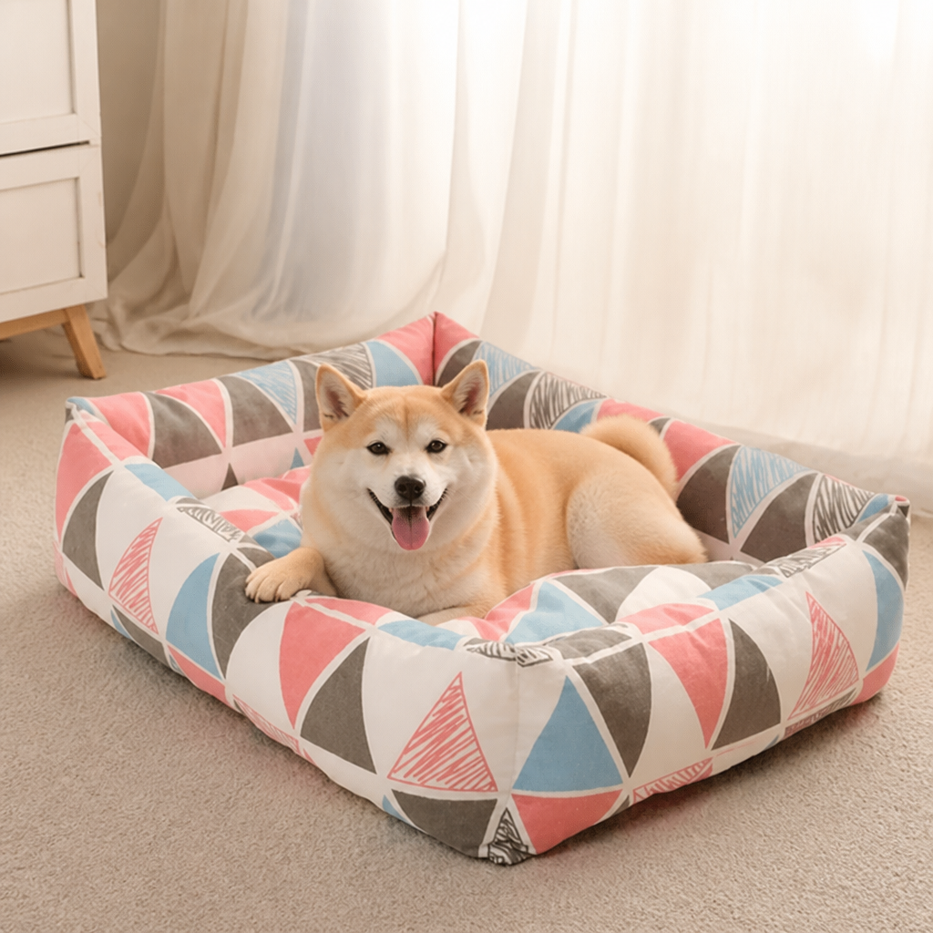 Ortekor Cotton & Linen Breathable Pet Nest (Removable Cover)