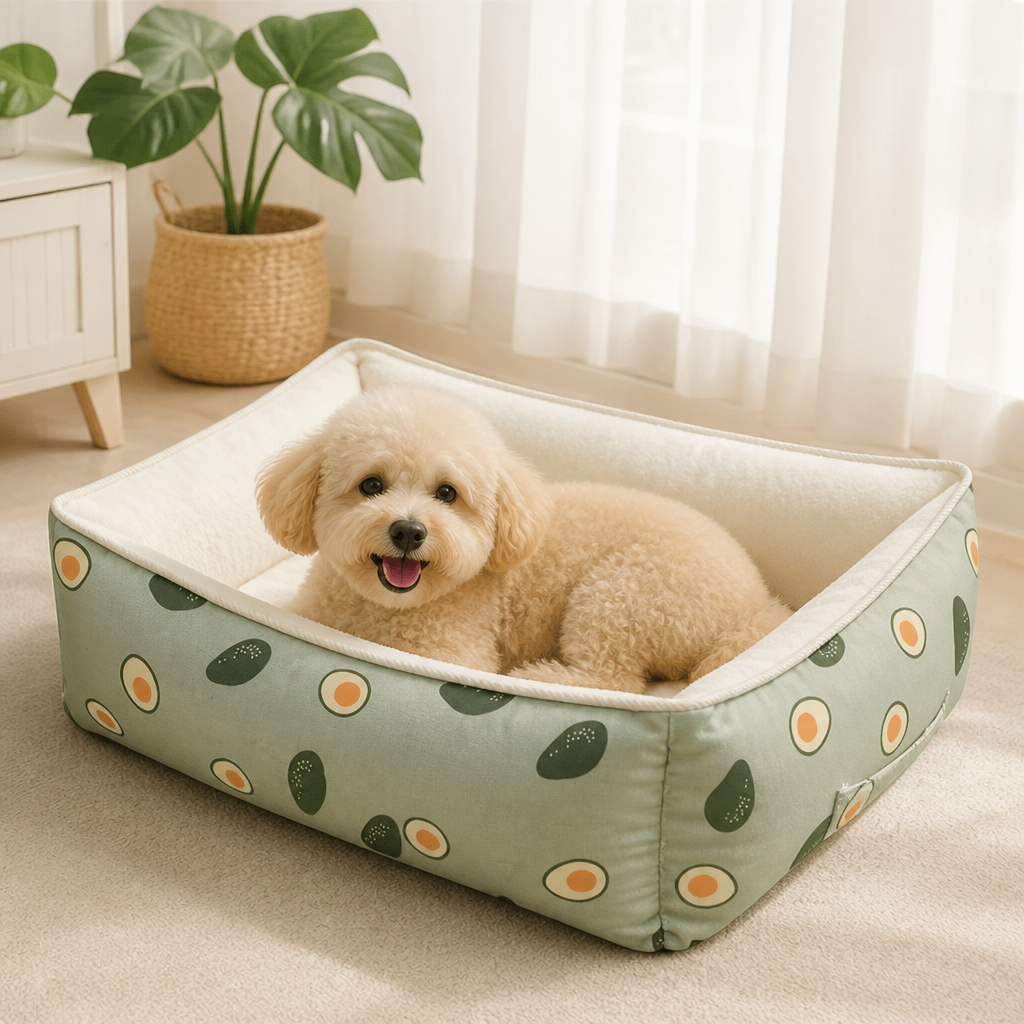 Ortekor Cotton & Linen Breathable Pet Nest (Removable Cover)