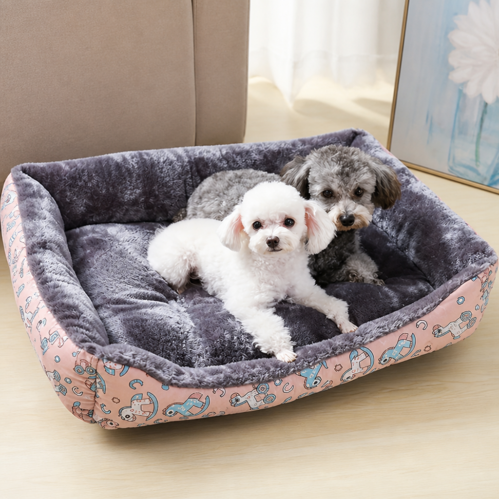 Ortekor Cozy Insulated Plush Dog Bed