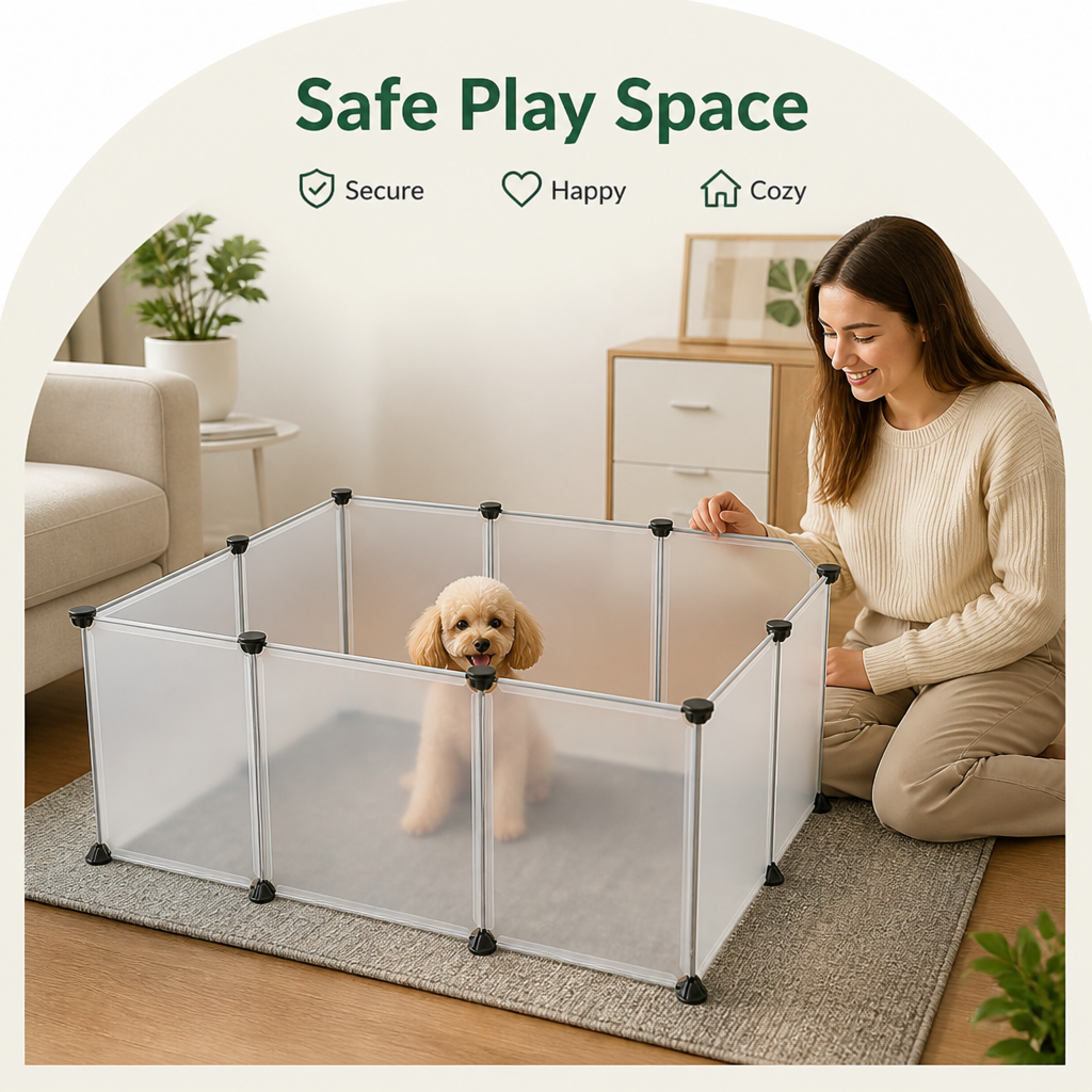 Ortekor DIY Modular & Foldable Small Pet Playpen