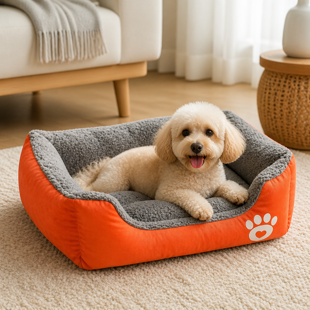 Ortekor Deep Plush & Calming Dog Bed