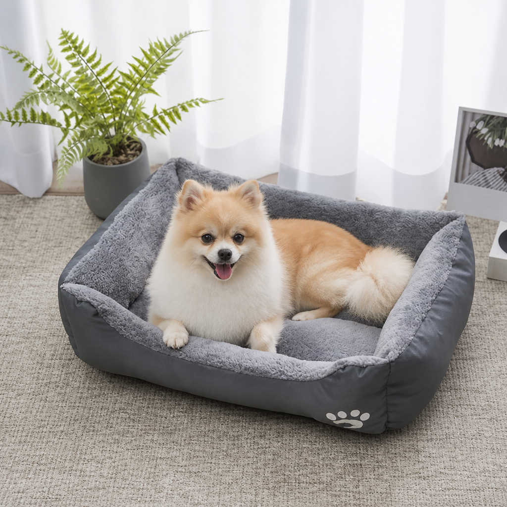 Ortekor Deep Plush & Calming Dog Bed