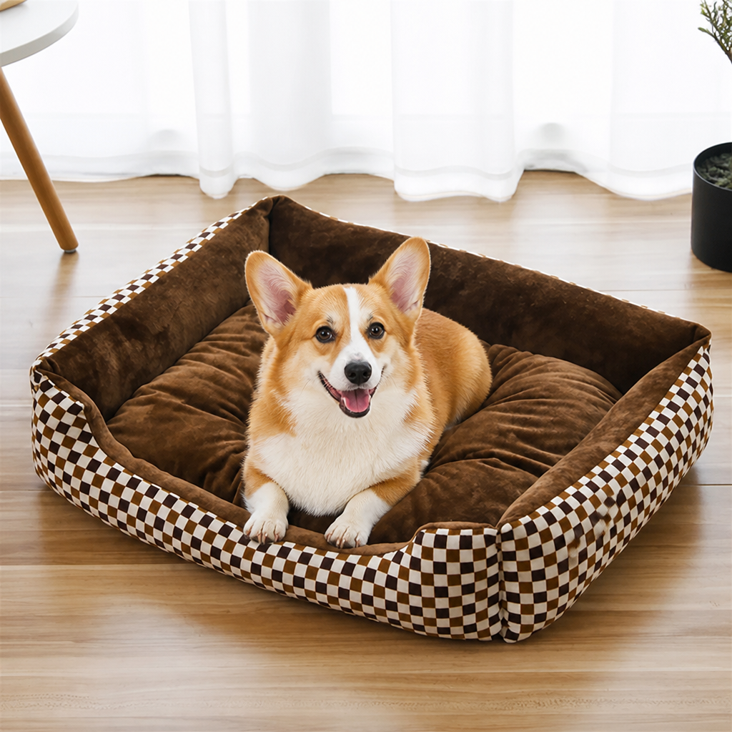 Ortekor Deep Plush & Calming Dog Bed