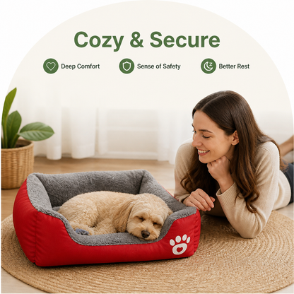 Ortekor Deep Plush & Calming Dog Bed