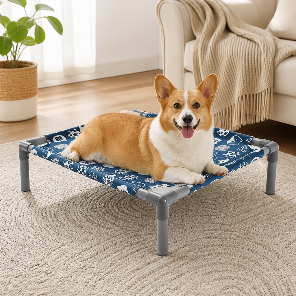 Ortekor Detachable Washable & Moisture-Proof Dog Hammock Bed (Non-Slip)