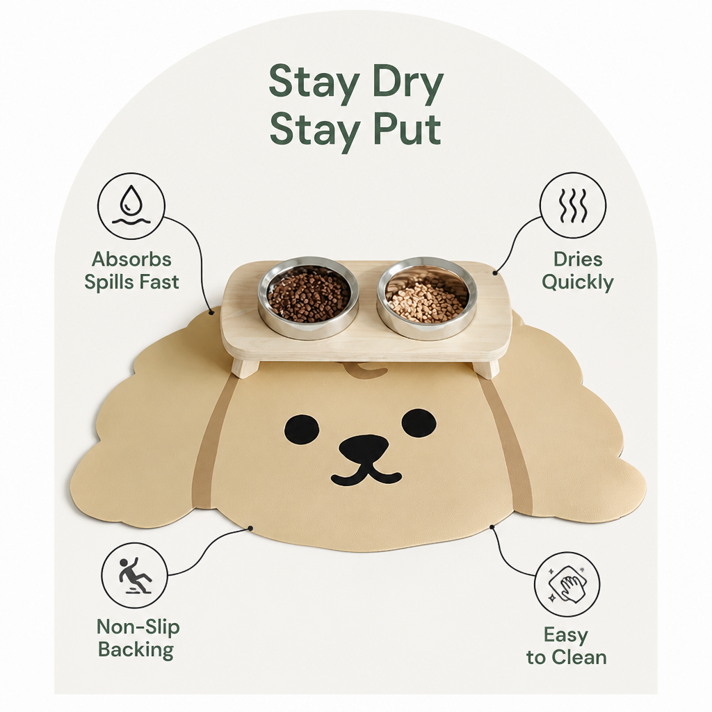 Ortekor Diatomaceous Earth Quick-Dry & Non-Slip Pet Mat