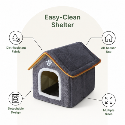 Ortekor Dirt-Resistant Detachable & Washable Pet House