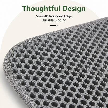 Ortekor Double-Layer Honeycomb & Waterproof Cat Litter Mat