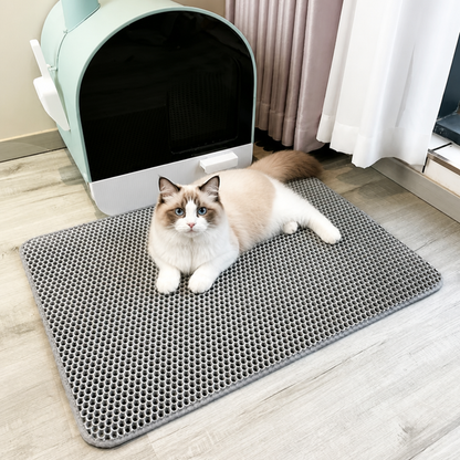 Ortekor Double-Layer Honeycomb & Waterproof Cat Litter Mat