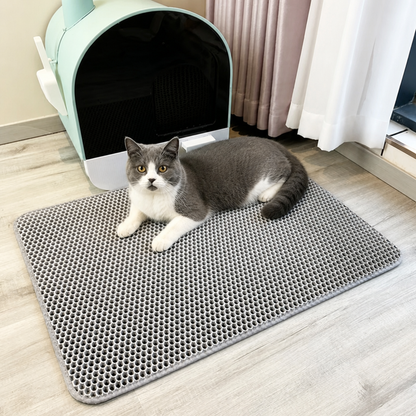 Ortekor Double-Layer Honeycomb Waterproof & Non-Slip Cat Litter Mat