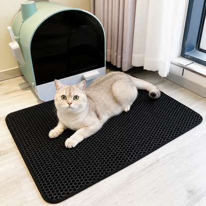 Ortekor Double-Layer Honeycomb Waterproof & Non-Slip Cat Litter Mat