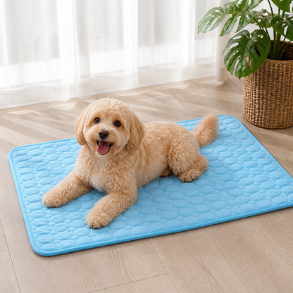 Ortekor Dual-Sided Ice Silk Cooling Pet Mat (Machine Washable)