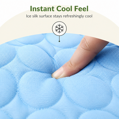 Ortekor Dual-Sided Ice Silk Cooling Pet Mat (Machine Washable)