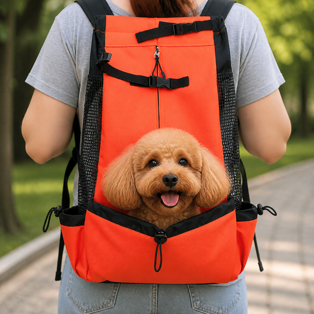 Ortekor Durable Nylon & Breathable Mesh Dog Carrier Backpack