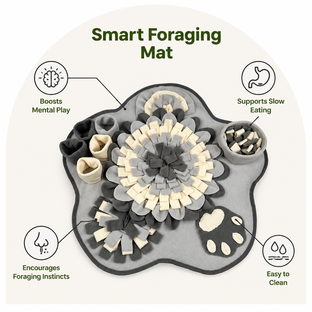 Ortekor Durable Polyester Slow-Feeder Snuffle Mat