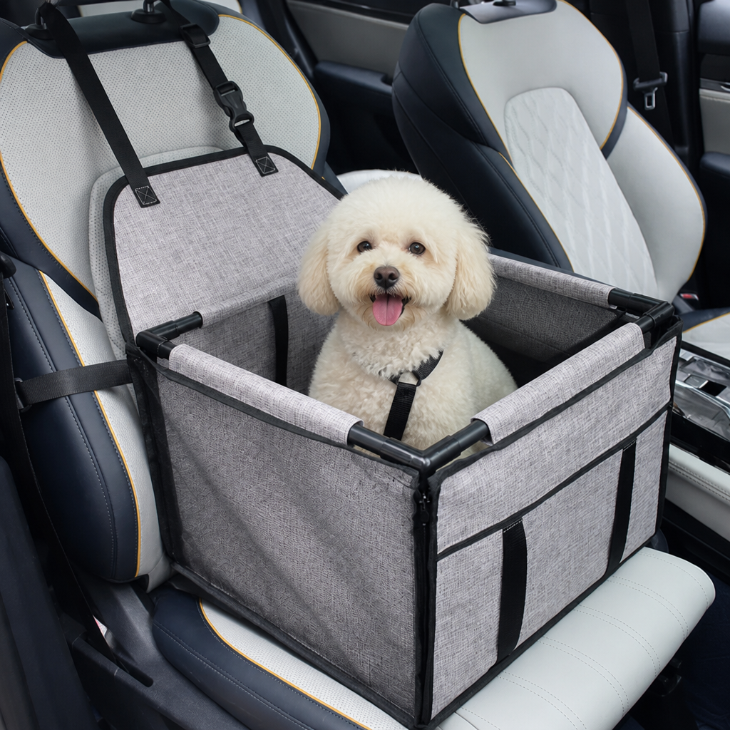 Housse de siège auto pour chien Ortekor en tissu Oxford 900D imperméable et durable (chiens de petite/moyenne taille)