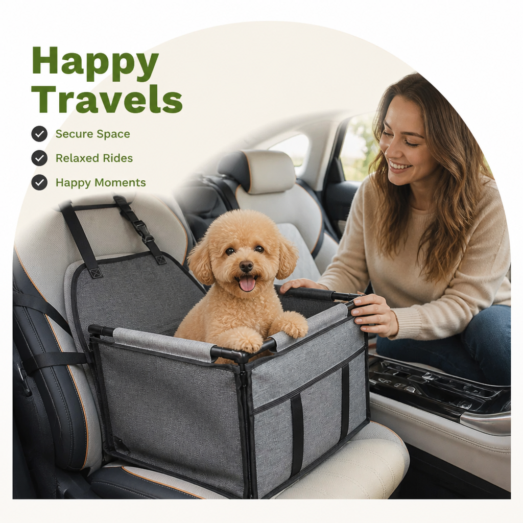 Housse de siège auto pour chien Ortekor en tissu Oxford 900D imperméable et durable (chiens de petite/moyenne taille)