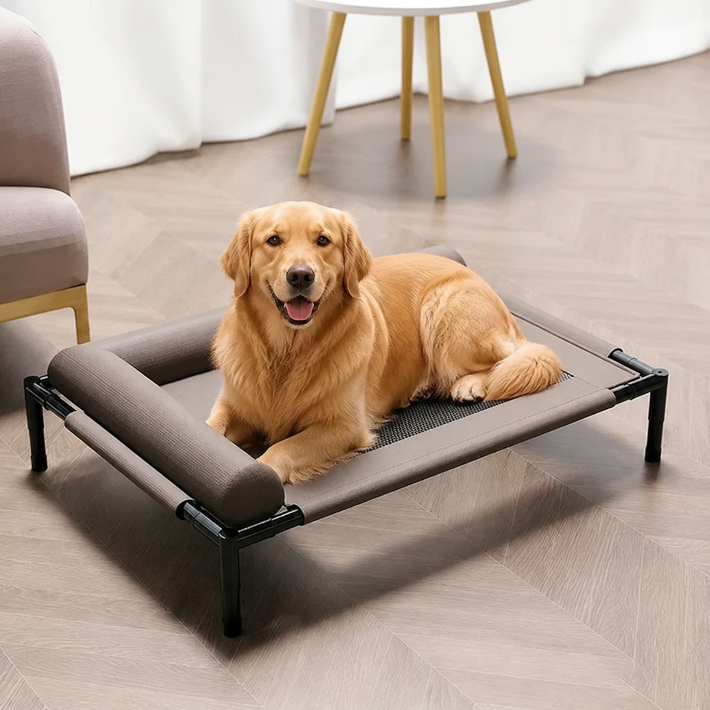 Ortekor Elevated Breathable Mesh Pet Bed (Removable Cover)