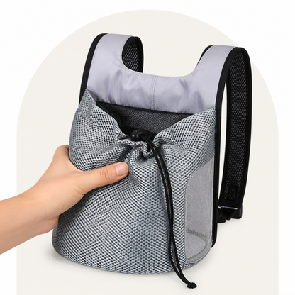Ortekor Ergonomic Double-Shoulder Plush Small Pet Backpack Carrier (Fits Up To 7.7 lbs)