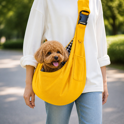 Sac de transport ergonomique pour animaux Ortekor (mains libres, en bandoulière, convient aux animaux jusqu'à 6,5 kg)