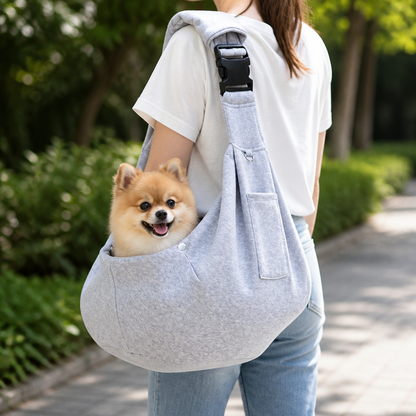 Sac de transport ergonomique pour animaux Ortekor (mains libres, en bandoulière, convient aux animaux jusqu'à 6,5 kg)