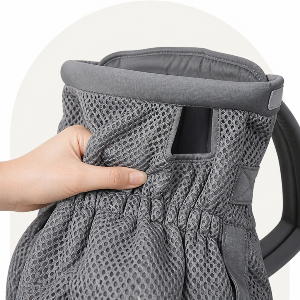 Ortekor Ergonomic Padded-Strap & Safety-Rope Dog Carrier Backpack