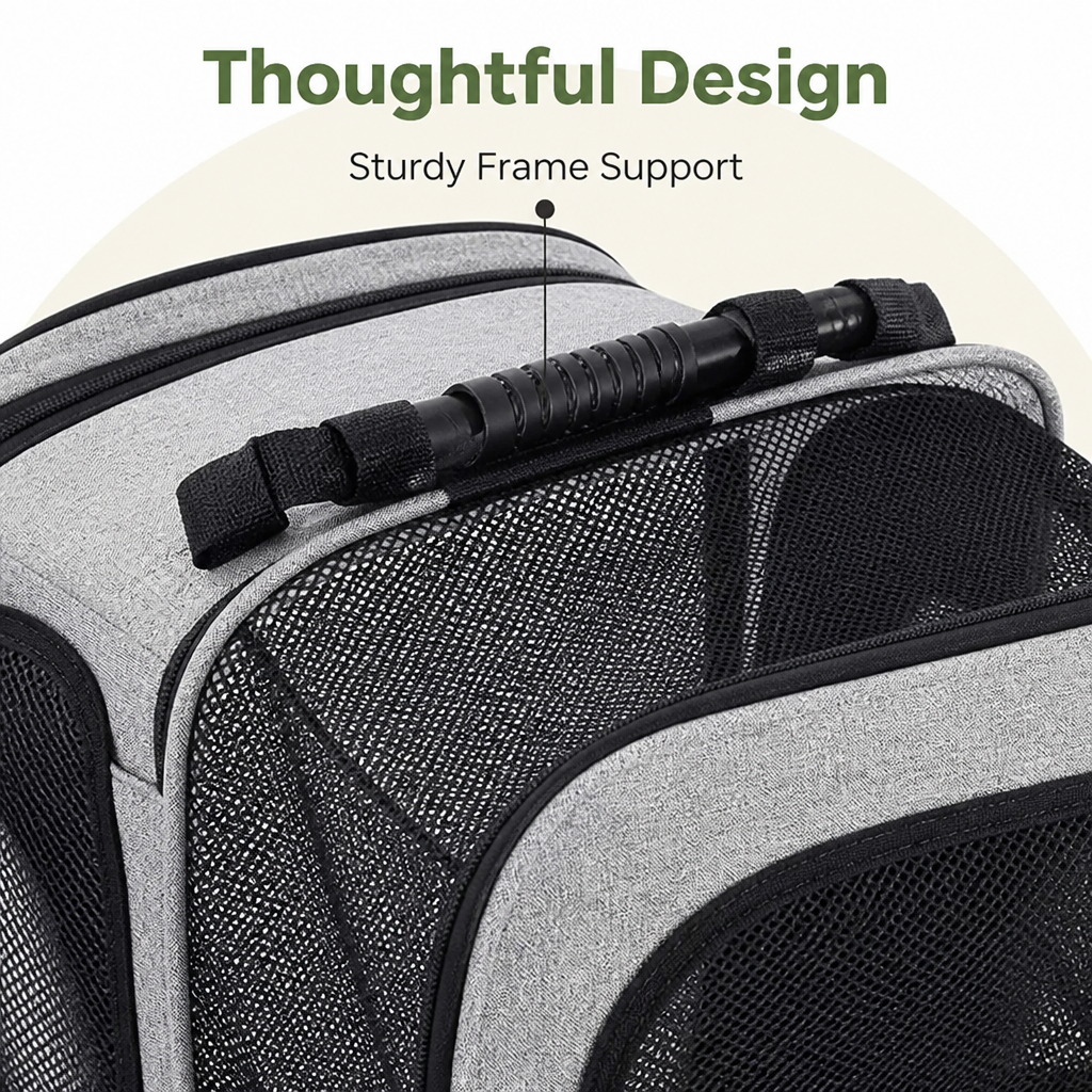 Ortekor Expandable & Foldable Breathable Pet Backpack
