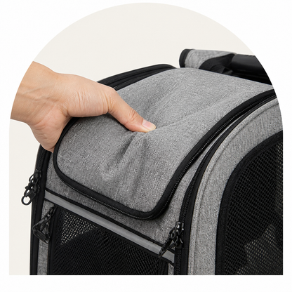Ortekor Expandable & Foldable Breathable Pet Backpack