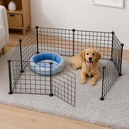 Ortekor Expandable & Modular Wire Mesh Dog Playpen