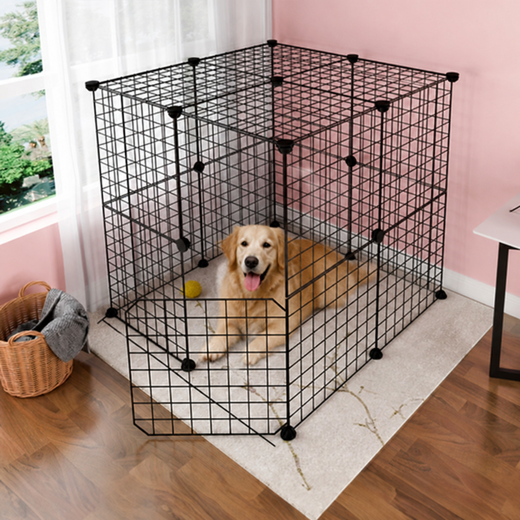 Ortekor Expandable & Modular Wire Mesh Dog Playpen