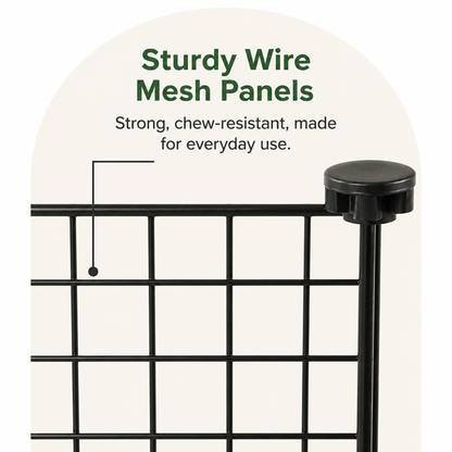Ortekor Expandable & Modular Wire Mesh Dog Playpen
