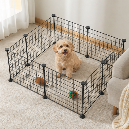 Ortekor Expandable & Modular Wire Mesh Dog Playpen