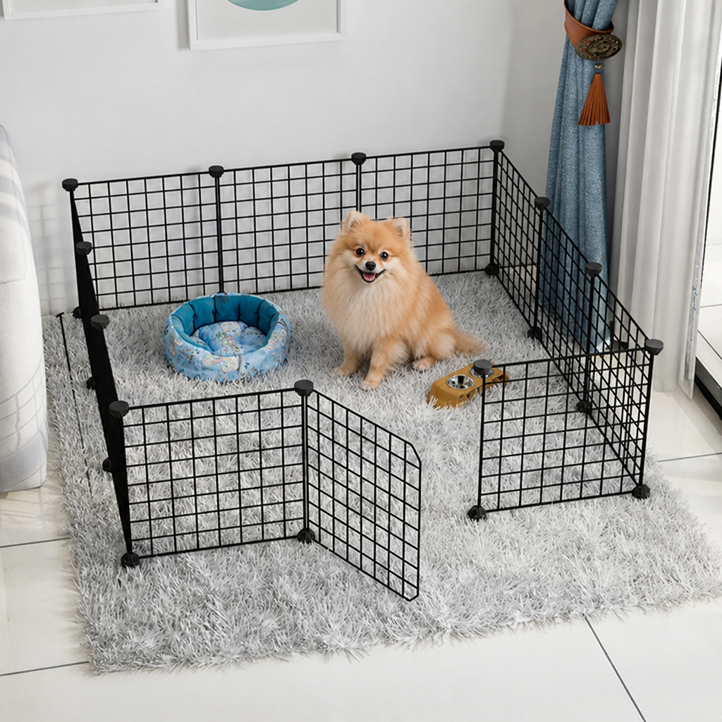 Ortekor Expandable & Modular Wire Mesh Dog Playpen