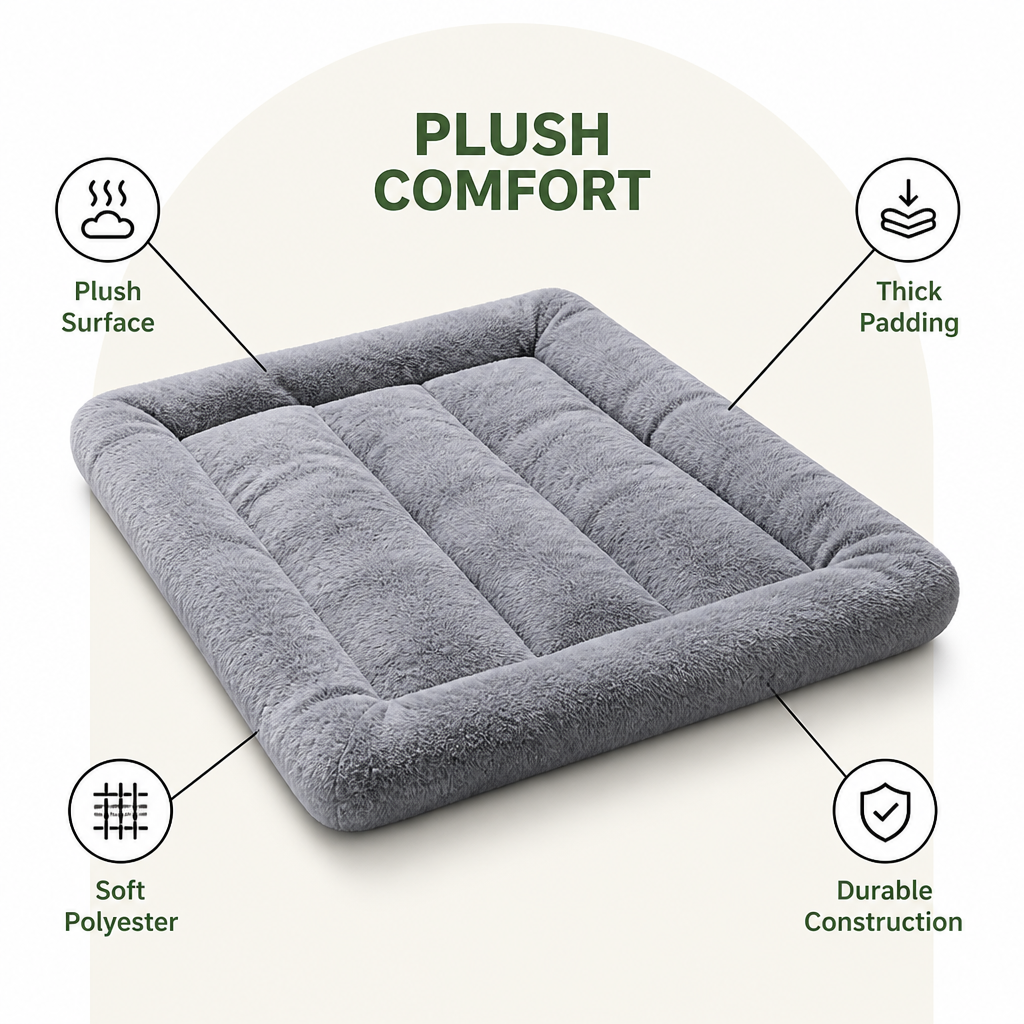 Ortekor Extra Large Thickened Plush Dog Bed