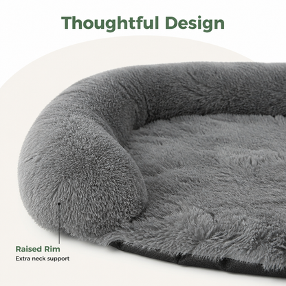 Ortekor Fluffy Plush Waterproof & Non-Slip Bolster Bed