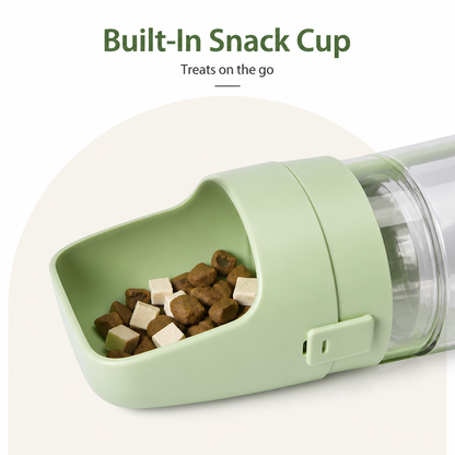 Ortekor Foldable 2-in-1 Travel Water Bottle & Feeder