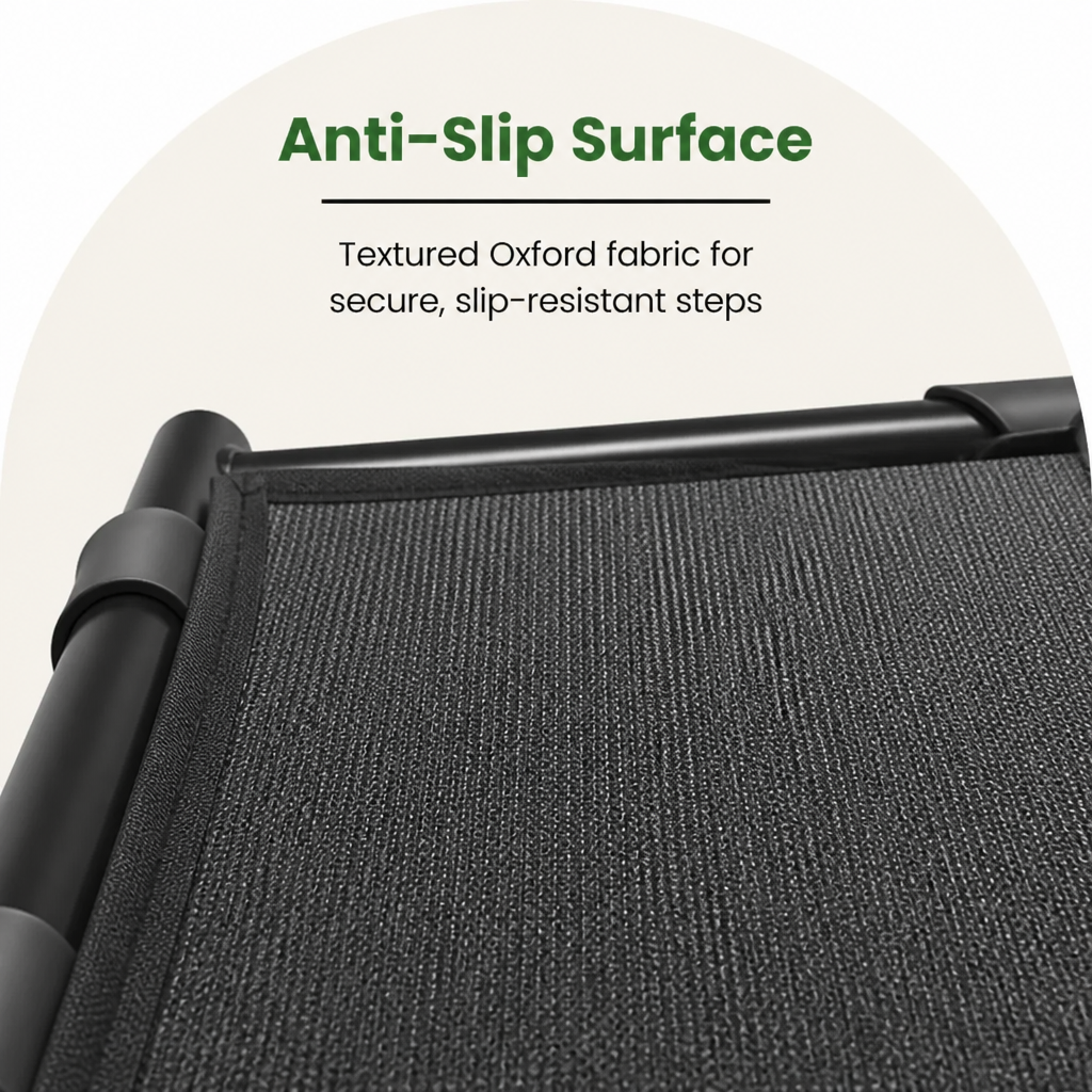 Ortekor Foldable 4-Step Anti-Slip Oxford Dog Ramp