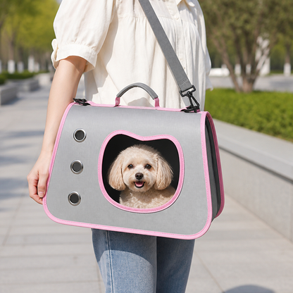 Ortekor Foldable Breathable Hand & Crossbody Pet Carrier
