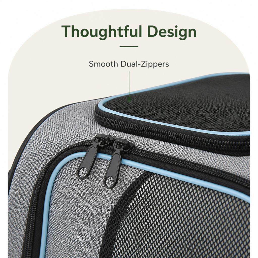 Ortekor Foldable & Breathable Mesh Pet Carrier
