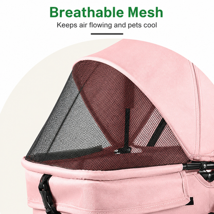 Ortekor Foldable & Detachable Pet Stroller (One-Touch Fold)